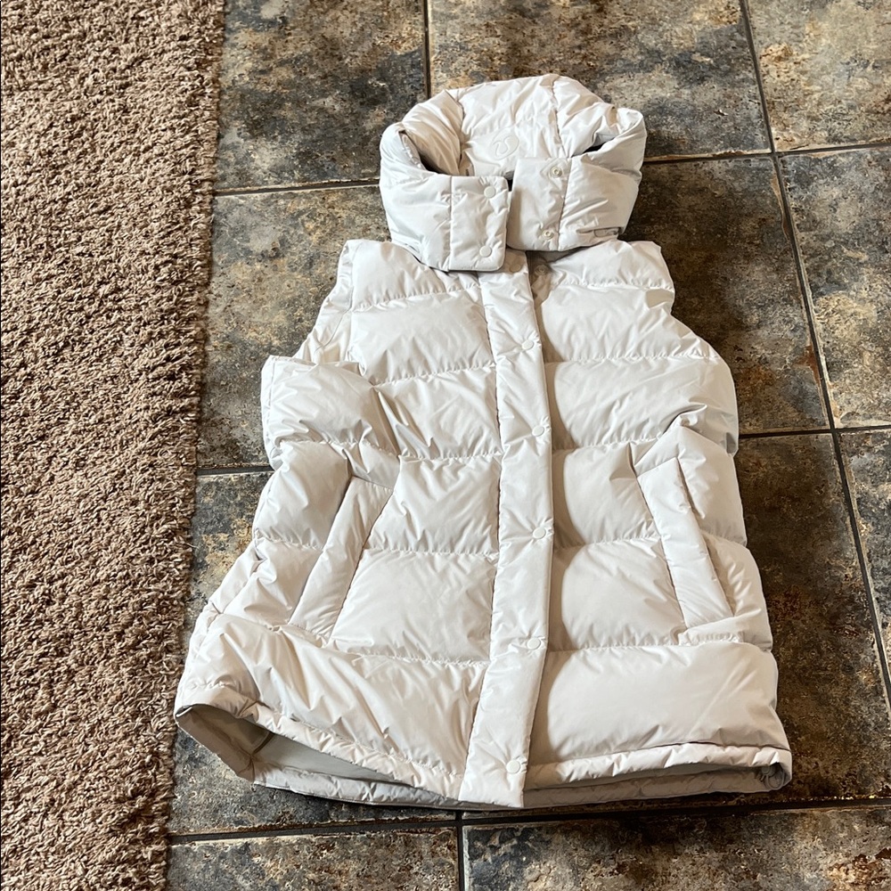 lululemon athletica White Quilted Down Vest